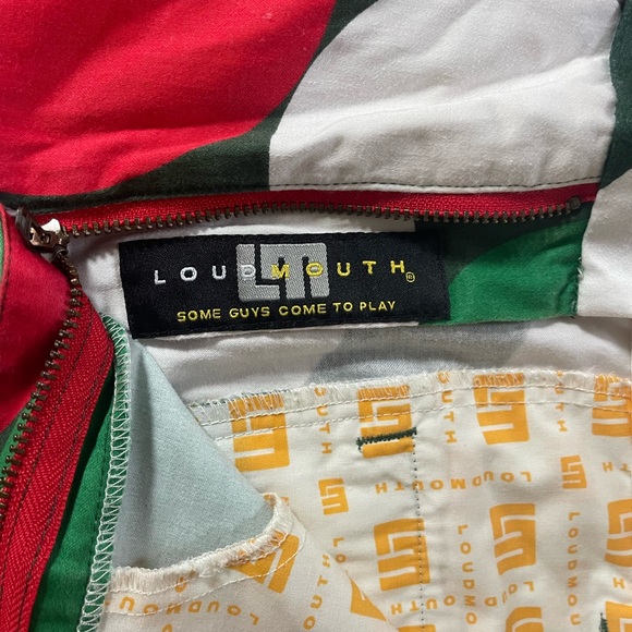 Loudmouth Red, Green, and White Polka Dot Shorts - Picture 3 of 6